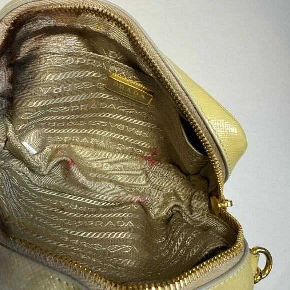 Prada Metallic Saffiano Leather Studded Mini Crossbody Bag - Picture 8 of 9